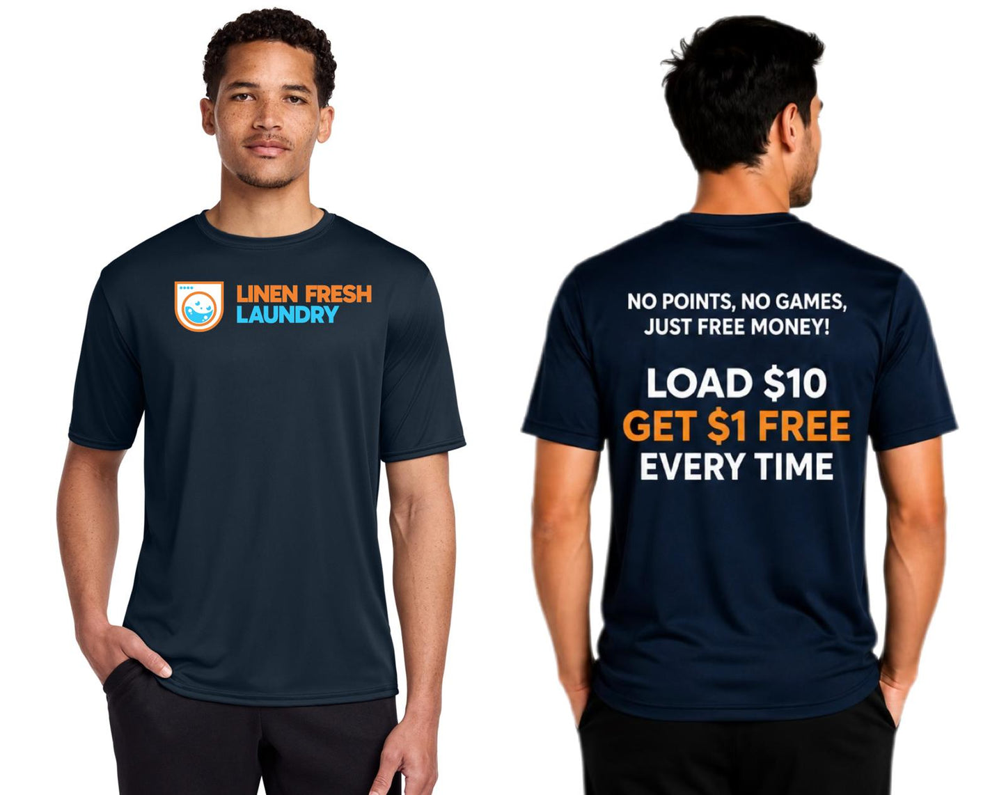 Performance T-Shirt Dry Zone DTF Logo LINEN FRESH ORANGE
