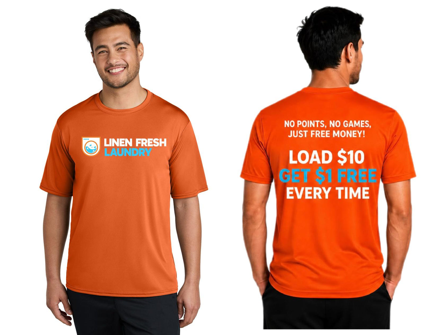 Performance T-Shirt Dry Zone DTF Logo LINEN FRESH ORANGE