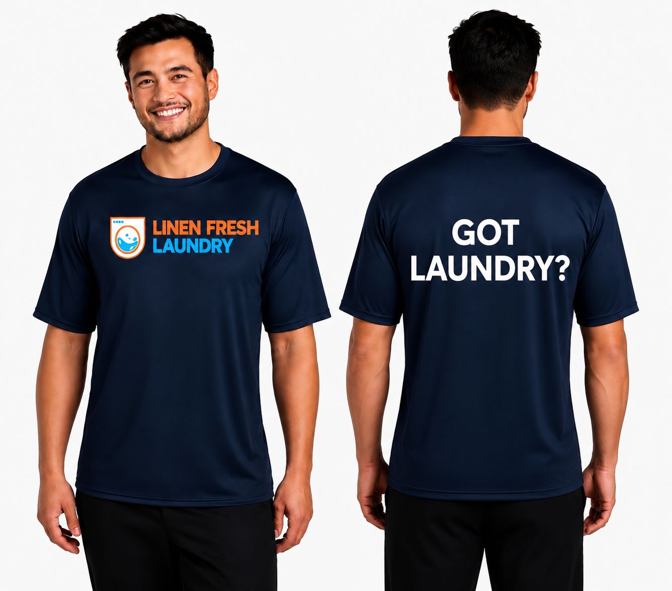 Performance T-Shirt Dry Zone DTF Logo LINEN FRESH ORANGE