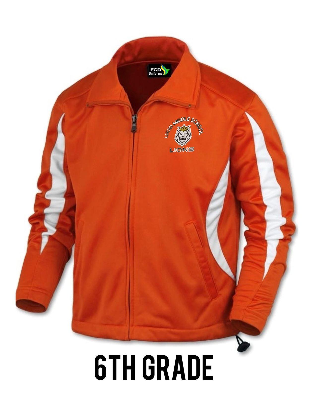 Lucio 6th Grade Crescent Tricot Jacket Embroidered Logo