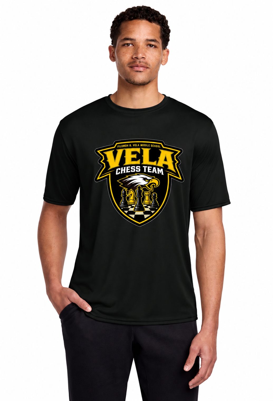 Tshirt Chess Team Vela Middle School