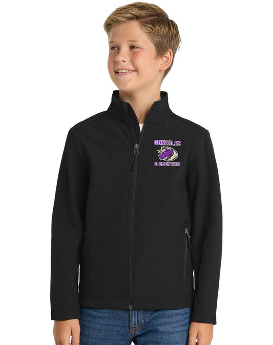 Soft-Shell Jacket Embroidery Logo Gonzalez Elementary