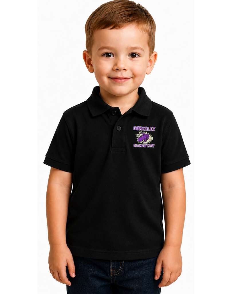 Toddler Polo Embroidery Logo Gonzalez Elementary